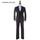 Quầy giao ngay! Thin Comodo Dark Grey 100% Wool Suit Suit Slim Fashion Fashion Spring Summer Wedding - Suit phù hợp