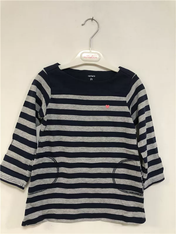 Autumn cotton long-sleeve girl's, 2-5 years, USA, children's clothing, A-line