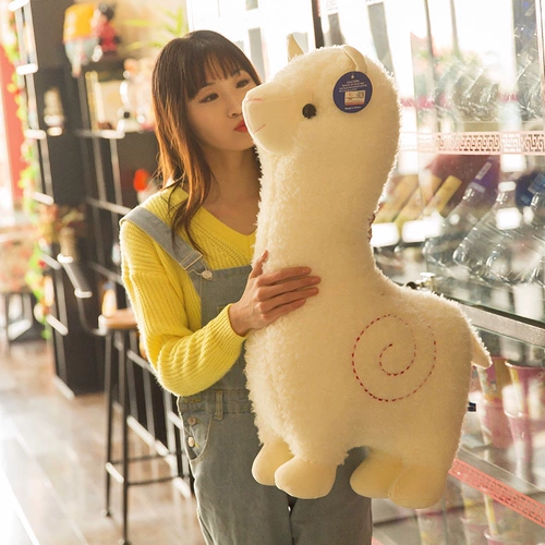 Высокая плюшевая альпака, реалистичная милая игрушка, подушка, забавная кукла для друга, Южная Корея, подарок на день рождения