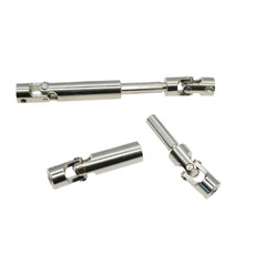 Детали для дистанционного управления 拖头重卡泥头自卸车伸缩传动轴四驱攀爬军卡万向节十字花键联轴器