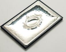 Украшения 现货！英国 925银封面黑色号码簿 如新 有标