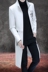 Của nam giới áo gió phần dài 2018 mới của Hàn Quốc phiên bản của xu hướng đẹp trai mùa xuân và mùa thu trang trí body coat da nam quần áo lớn