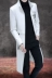 Của nam giới áo gió phần dài 2018 mới của Hàn Quốc phiên bản của xu hướng đẹp trai mùa xuân và mùa thu trang trí body coat da nam quần áo lớn áo gió chống nước Áo gió