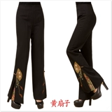 Осенние штаны, этническая одежда для матери, китайский стиль, этнический стиль, с вышивкой
