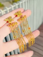Janxi Mengya Jewelry Jewelry Gold Cring Foot Gold Gold Gold Jewelry Живые вещательные комнаты Консубучивая чистое золото