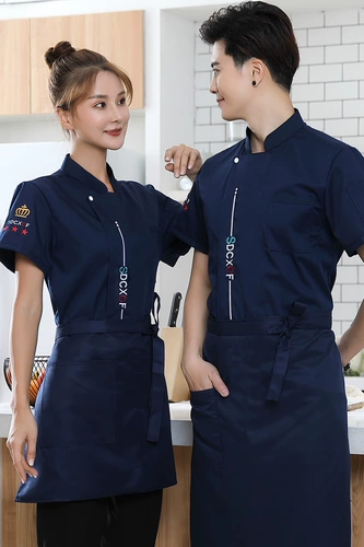 Высококачественная одежда для шеф-повара высокого класса для мужчин с короткими рукавами.