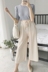 Hồng Kông cô gái hipster cửa hàng ~ Hàn Quốc chic mỏng đan ngắn tay T-Shirt nữ hoang dã màu rắn tay áo sơ mi triều áo thun Áo / áo thun