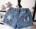 2018 mùa hè cô gái mới bé Châu Âu và Mỹ hoang dã rửa quần short denim quần short trẻ em quần nóng quần denim bé trai xuân hè Quần jean