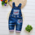 Mùa thu trẻ em quần yếm quần denim quần nhung kẻ bé trai và bé gái 0123 tuổi trẻ sơ sinh mùa xuân phong cách mới - Quần jean quần jean trẻ em giá rẻ Quần jean