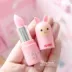 Pink Girl Heart Cartoon Dâu Son môi giữ ẩm Lip Balm Long Lasting Moisturising Lip Female Student Lip Balm - Son môi