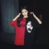 Châu âu và Hoa Kỳ hip-hop thời trang đường phố thương hiệu ngắn tay nam Hàn Quốc phiên bản của lỏng lẻo năm và một nửa tay áo nữ vài mùa hè ăn mặc bảy điểm trong tay áo t-shirt áo hoodie cặp Áo khoác đôi