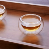 Тепловая теплостойкость и толстая стеклянная чашка чайная чашка кунг -фу чайная чашка со стеклянной чашкой для дегустации