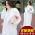 Hàn Quốc phiên bản của mùa thu và mùa đông mới 茧 loại siêu dài phần áo len lỏng dày mỏng trên đầu gối áo len quần áo của phụ nữ áo dạ nữ dài Áo Hàn Quốc