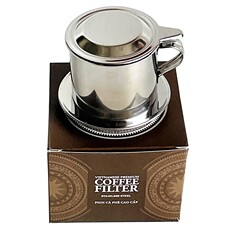 Руки мыть горшки 越南代购滴漏杯不锈钢滴滤壶咖啡粉家用手冲滴壶原装进口过滤杯