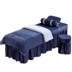 Cao cấp tinh nhung dày màu denim bedspread vẻ đẹp chăm sóc sắc đẹp thẩm mỹ viện có thể được tùy chỉnh dầu gội đầu massage bedspread - Trang bị tấm mẫu ga phủ giường spa Trang bị tấm