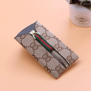 Túi vải cổ điển khóa túi vải mới khóa móc túi nữ thời trang nam sọc đơn giản móc chìa khóa - Trường hợp chính