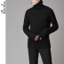 CJ người đàn ông tự chế của Hàn Quốc phiên bản 2017 cơ sở mới đa năng cao cổ áo len nam đầu triều len áo len