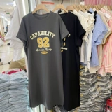 Европейская грузовая круглая шея ленивая t -юбка для лайки лето ...