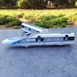 Поезд из сплава Fuxing, высокоскоростная железнодорожная модель, имитация металла, модель EMU Harmony, звуковая и световая игрушка с голосовой спинкой