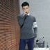 Mùa xuân và mùa thu nam tb áo thun Hàn Quốc phiên bản của tự trồng cơ sở vòng cổ áo len nam giới và phụ nữ những người yêu thích áo khoác áo len Cặp đôi áo len