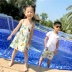 Trang phục đi biển bãi biển mùa hè mặc một gia đình gồm ba bốn người cha và con trai Hàn Quốc - Trang phục dành cho cha mẹ và con Trang phục dành cho cha mẹ và con