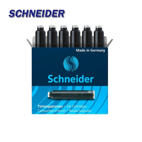 [德国Schneider施耐德钢笔墨囊 盒装 钢笔墨水胆墨囊钢笔水 6支/盒]