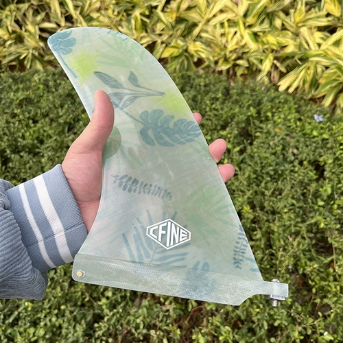 New10 -INCH Свежие листья односторонние хвостовые плавники, хвосты -сидели, стеклянное волокно хвостовое руль с одноизой