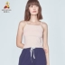 Scarecrow Phụ nữ Vest Đồ lót Cotton Mùa hè Yoga Dưới Slim Slim Slim Màu rắn yếm nữ - Áo vest áo ngực hở lưng Áo vest