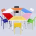 Nội thất trường học học sinh tiểu học và trung học bàn và ghế kết hợp miễn phí màu sắc bàn trẻ em tư vấn bàn nghệ thuật bàn đọc sách hình thang - Nội thất giảng dạy tại trường Nội thất giảng dạy tại trường