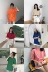 Mùa xuân 2019 của phụ nữ phiên bản Hàn Quốc của áo sơ mi rộng màu đơn giản, hoang dã, áo thun mỏng tay ngắn mỏng 56 - Áo phông