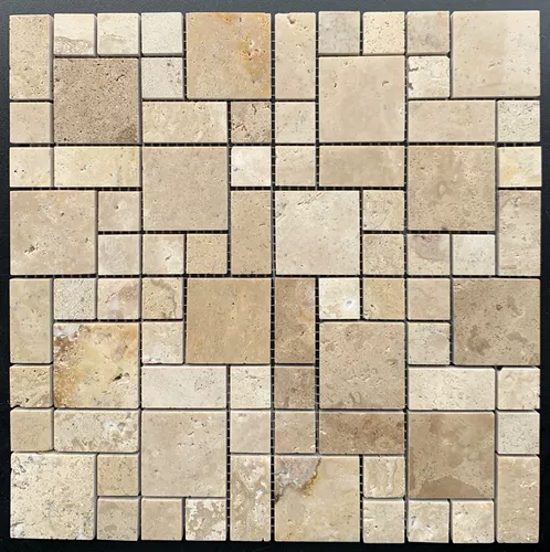 Мраморная мозаика рис Желтая спина -в форме пещеры камень мелкий кофейный фон стены рыба пруд Каменный бассейн для ванной комнаты