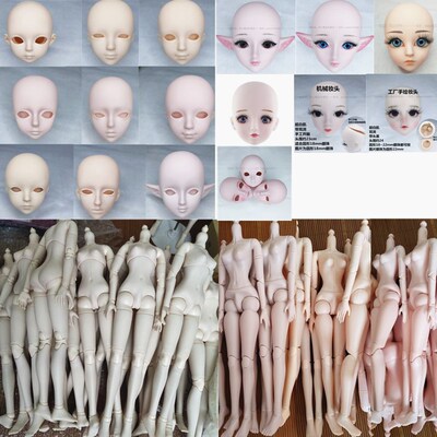 taobao agent 60 cm BJD doll training header body 3 -point body 3 -point body without makeup flaws to handle novice makeup changes to make makeup surface