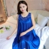 Mùa hè nightdress nữ phần mỏng băng lụa sling váy dài kích thước lớn £ 200 sexy cám dỗ Hàn Quốc đồ ngủ của phụ nữ dịch vụ nhà nội y cao cấp Đêm đầm
