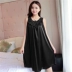 Ladies sling nightdress mùa hè lụa kích thước lớn chất béo MM200 £ sexy phụ nữ mang thai kích thước lớn ice silk đồ ngủ của phụ nữ váy