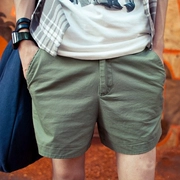 Mùa hè quần tây giản dị quần short nam ba quần siêu quần short đơn giản hoang dã quần âu cotton 3 quần quần Mỏng