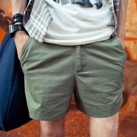 Mùa hè quần tây giản dị quần short nam ba quần siêu quần short đơn giản hoang dã quần âu cotton 3 quần quần Mỏng quần jean nam ống rộng