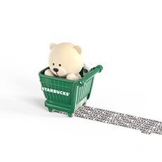 Starbucks 星巴克2020熊店长滚滚章快递面单文件隐私保密滚轮式印章趣味收藏