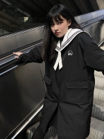 Зимняя военно-морская черная форма, флисовая куртка