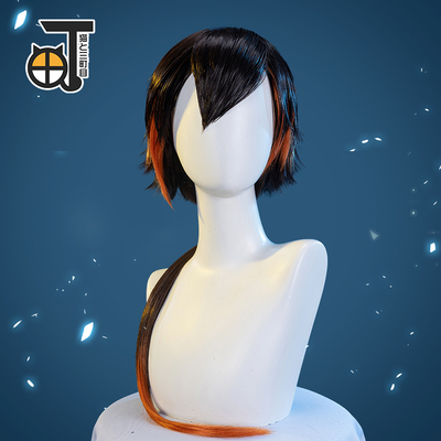 taobao agent [Mikamachi] The original god bell off the wig cos, the original god wigs cosplay black picking long hair