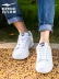 Giày dép Hongxing Erke giày nam mùa hè giày thể thao Giày nữ màu trắng hoang dã Giày sinh viên đích thực - Dép / giày thường