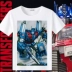 Transformers áo phông nam Optimus Prime Megatron Day Hornet anh em tay ngắn mặc xung quanh thẻ sinh viên đường phố - Áo phông ngắn áo thun trơn Áo phông ngắn