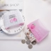 Hàn Quốc Sáng tạo Dâu tây Sinh viên dễ thương Short Coin Purse Zipper Mini Wallet Storage Key Coin Bag