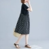 Đầm nữ chất béo cỡ lớn MM che bụng trong phần dài không đều điểm nhấn voan sóng là một chiếc váy mỏng mùa hè - A-Line Váy váy chữ a A-Line Váy