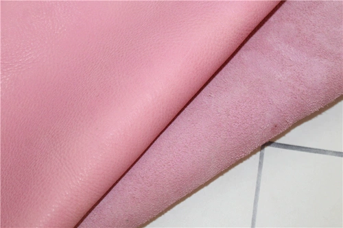 Импортированный итальянский инвентарь Трехсторонний прямой коврика розовая овощная загорелая кожа 1,8-2,3 Загрязнение может окрасить кожа DIY