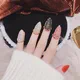 Full Diamond Pointed Nail Ring Nữ Nail Palace Bộ giáp ngắn Bộ phụ kiện nhẫn Trang trí cô dâu Nhiếp ảnh nhẫn cưới vàng 18k Nhẫn