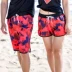 Mùa hè nam nhanh khô kích thước lớn cặp đôi lỏng lẻo yêu quần ngắn tay nữ đi biển ngụy trang năm điểm quần short phù hợp với thủy triều - Quần bãi biển