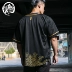 BD hươu thể thao nhà t-shirt nam ngắn tay Trung Quốc phong cách lưới thoáng khí vòng cổ đồng phục bóng chày áo sơ mi lỏng cardigan mùa hè