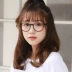 Hàn Quốc siêu nhẹ tr90 kính cận thị khung văn học Vintage khung tròn mắt toàn khung chà trà thủy triều nam nữ - Kính đeo mắt kính