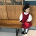Spot (Peach-pie) Quần áo trẻ em Hàn Quốc 2019 Winter Puffy Retro Puff tay áo cho bé gái Áo thun H2 - Áo thun Áo thun