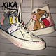 Converse Tom và Jerry khớp chuột và chuột 1970 giày vải 165734c 165732c - Plimsolls giầy thể thao nữ Plimsolls